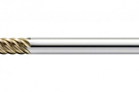 Radius end mill with long life for high hardness materials
