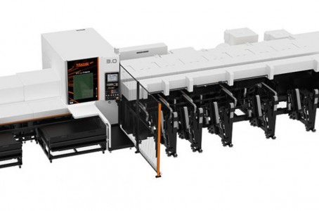 High speed laser processing machine for machining of small diameter pipes