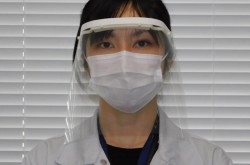 Nissan manufactures protective face shields and provides them to medical sites