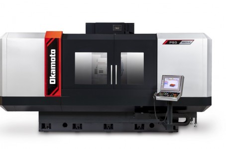 Okamoto’s new surface grinder series, offering 1.7 x weight for more rigidity