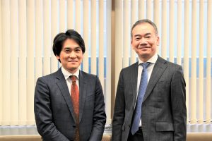 Mr. Masato Otsubo(=photo left), CEO of YUKI Holdings and Mr. Tadayuki Kyotani(=photo right), CEO of ThinQ I Holdings.
