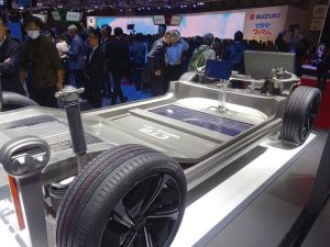 Body with CTB structure presented by BYD at JAPAN MOBILITY SHOW 2023
