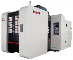 ENSHU's horizontal MC "GE480H Upgrade" with improved table indexing speed.