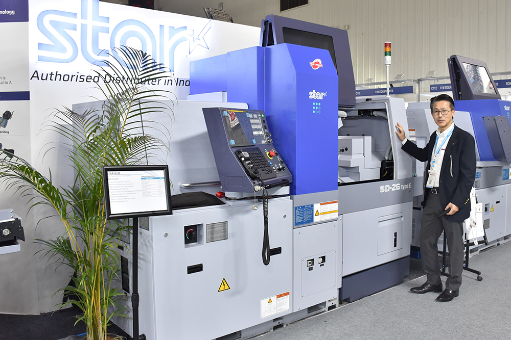 Star Micronics presented the SD-26 typeE sliding headstock automatic lathe. 