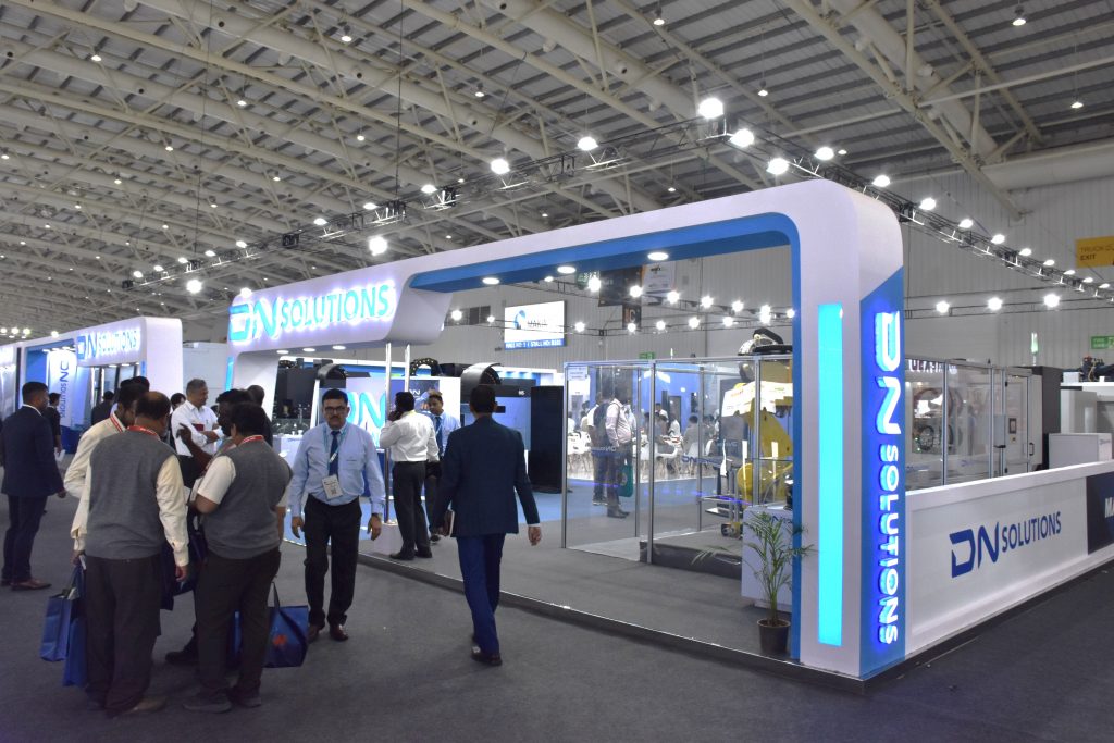 DN Solutions had one of the largest booths among the international exhibitors. 