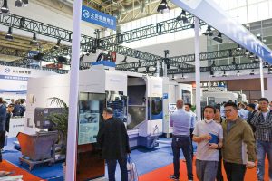 Beijing Jingdiao Group exhibited a wide range of high-precision machining centers.
