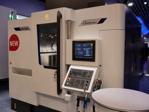 UMS booth featured the ultra-precision machining center "MIKRON MILL P 500 VHP" and others