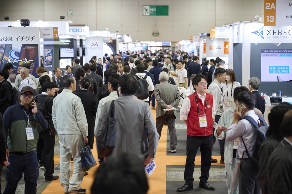 Hall 2, featuring cutting tools and related products, was also busy
