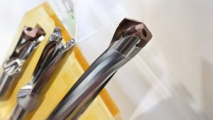 Mitsubishi Materials' new drill features a unique centering mechanism